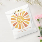 サンシャインベビーシャワー来ここの息子の黄色の光線 フェイバーバッグ (封をした状態)