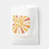 サンシャインベビーシャワー来ここの息子の黄色の光線 フェイバーバッグ (正面)