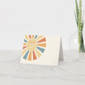 サンシャインベビーシャワー来この息子 サンキューカード (正面)