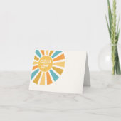 サンシャインベビーシャワー来この息子 サンキューカード (正面)