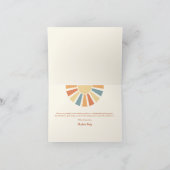 サンシャインベビーシャワー来この息子 サンキューカード (内部)