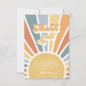 サンシャインベビーシャワー来この息子 サンキューカード (正面)