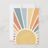 サンシャインベビーシャワー来この息子 サンキューカード (裏面)