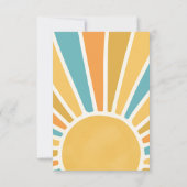 サンシャインベビーシャワー来この息子 サンキューカード (裏面)