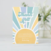 サンシャインベビーシャワー来この息子 サンキューカード (スタンド正面)