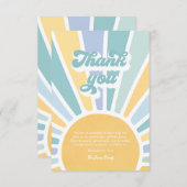 サンシャインベビーシャワー来この息子 サンキューカード (正面/裏面)