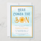 サンシャインベビーシャワー来この息子 招待状 (正面)