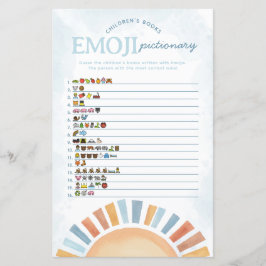 サンシャインベビーシャワー絵文字ゲーム