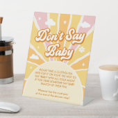 サンシャインベビーシャワー言わないベビーゲーム 台座サイン (インサイチュ)