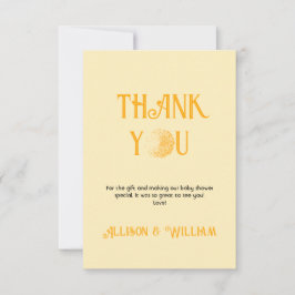 サンシャインベビーシャワー サンキューカード