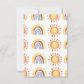 サンシャインベビーシャワー サンキューカード (裏面)