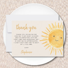 サンシャインベビーシャワー サンキューカード