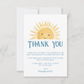 サンシャインベビーシャワー サンキューカード (正面)
