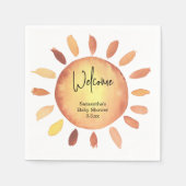 サンシャインベビーシャワー スタンダードカクテルナプキン (正面)