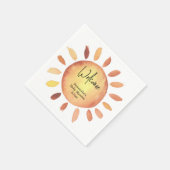 サンシャインベビーシャワー スタンダードカクテルナプキン (角)