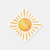 サンシャインベビーシャワー スタンダードカクテルナプキン (角)