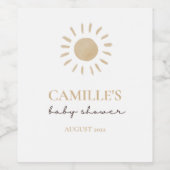 サンシャインベビーシャワー ワインラベル (シングルラベル)