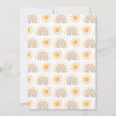 サンシャインベビーシャワー 招待状 (裏面)