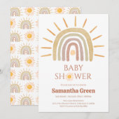 サンシャインベビーシャワー 招待状 (正面/裏面)