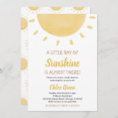 サンシャインベビーシャワー 招待状 (正面/裏面)