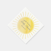 サンシャインベビーシャワ男女兼用ワーカラー スタンダードカクテルナプキン (角)