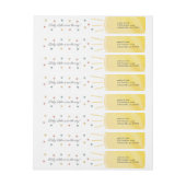 サンシャインベビーシャワ男女兼用ワーカラー ラップアラウンドラベル (シート)