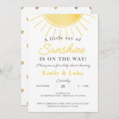 サンシャインベビーシャワ男女兼用ワーカラー 招待状 (正面/裏面)