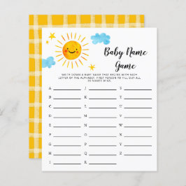 サンシャインベビーネームシャワーゲーム