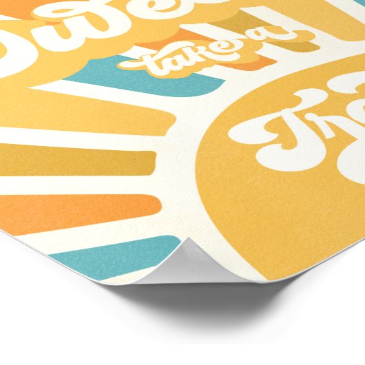 サンシャインベビー来シャワーここで息子はポストを好む ポスター (角)