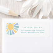 サンシャインベビー来シャワー息子のアドレス ラベル (インサイチュ)