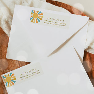 サンシャインベビー来シャワー息子のアドレス ラベル