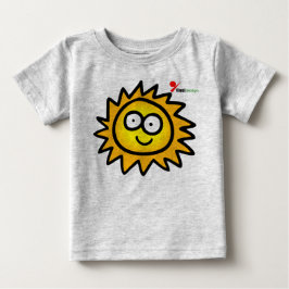 サンシャインベビーTシャツ | かわいいハッピーな太陽のグラフィック ベビーTシャツ