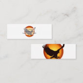 サンシャインホークシルエット – 背景色を選択 スキニー名刺 (正面/裏面)