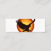 サンシャインホークシルエット – 背景色を選択 スキニー名刺 (裏面)