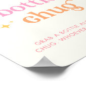 サンシャインボトルチュグベビーシャワーゲームサイン ポスター (角)