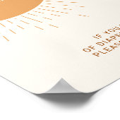 サンシャインボホおむつラッフルベビーシャワー ポスター (角)