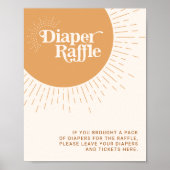 サンシャインボホおむつラッフルベビーシャワー ポスター (正面)