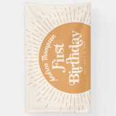 サンシャインボホイエローファースト誕生日 横断幕 (縦)