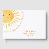 サンシャインボホサンジェンダーニュートラル赤ちゃんシャワー ゲストブック (正面)