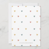 サンシャインボホサンジェンダーニュートラル赤ちゃんシャワー 招待状 (裏面)