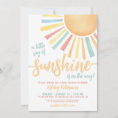 サンシャインボホサンベビーシャワー 招待状 (正面)