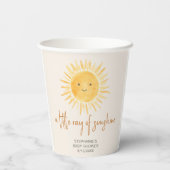 サンシャインボホベイビーシャワーの小さな光線 紙コップ (裏面)