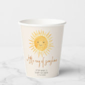 サンシャインボホベイビーシャワーの小さな光線 紙コップ (正面)