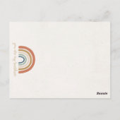 サンシャインボホベイビーシャワーサン招待状 ポストカード (裏面)