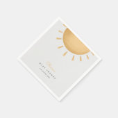 サンシャインボホベイビーシャワーペーパーナプキン スタンダードカクテルナプキン (角)