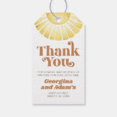 サンシャインボホベイビーシャワーレトロサンキュービッグ ギフトタグ (裏面)