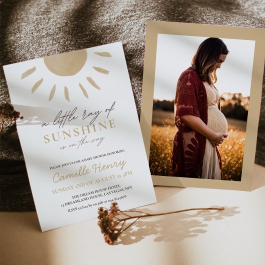 サンシャインボホベイビーシャワー招待状 招待状
