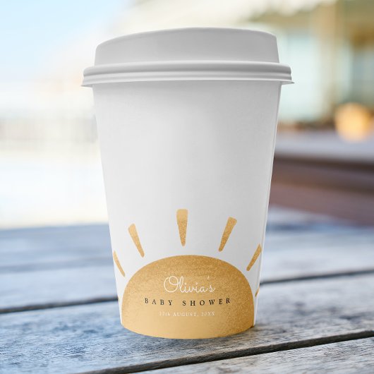 サンシャインボホベイビーシャワー紙カップ 紙コップ