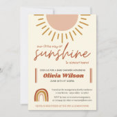 サンシャインボホーレインボーベビーシャワー 招待状 (正面)
