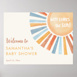 サンシャインボホ男の子の赤ん来だシャワー ポスター